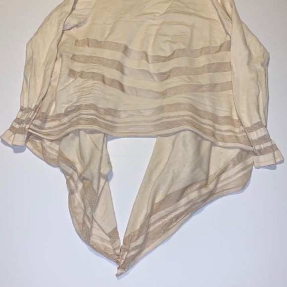 Ted Baker London Cream Flowy Open Front Cardigan - Women’s UK Size 4 - Picture 5 of 6